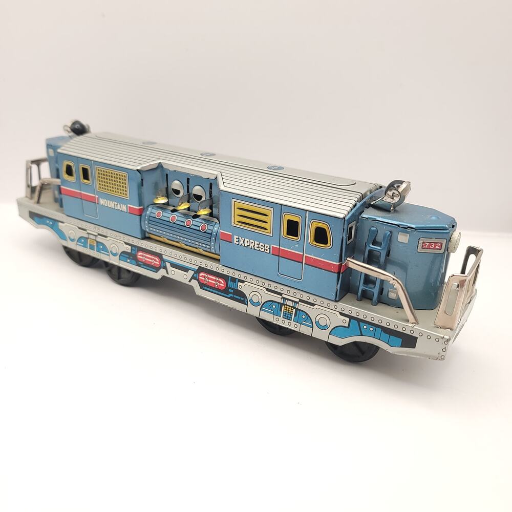 Vintage Japan Japanese Mountain Express Tin Train 1950s 60s